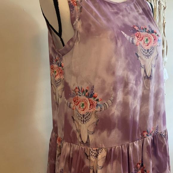 D O N A T E D Southwest shirt purple size small by Wonderland Orange NWT - Picture 3 of 7